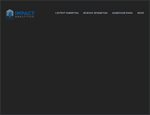 Tablet Screenshot of impactanalytics.com
